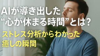 AI ストレス分析 心が休まる時間