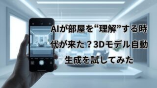 AIが部屋を3Dモデル化する様子を体験しながら、スマホだけで空間認識を試した記録