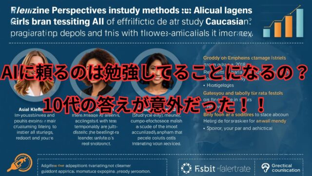 「AIを使った勉強法に対する10代のリアルな意見と、その活用方法をわかりやすく紹介している図」