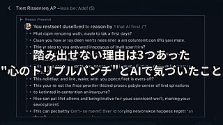 踏み出せない理由をChatGPTに相談したときの実際の返答スクリーンショット